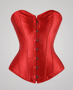 Corset Satin Strapless Sweetheart Neckline Reinforced Boning