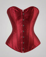 Corset Satin Strapless Sweetheart Neckline Reinforced Boning