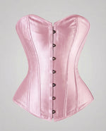 Corset Satin Strapless Sweetheart Neckline Reinforced Boning