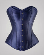 Corset Satin Strapless Sweetheart Neckline Reinforced Boning