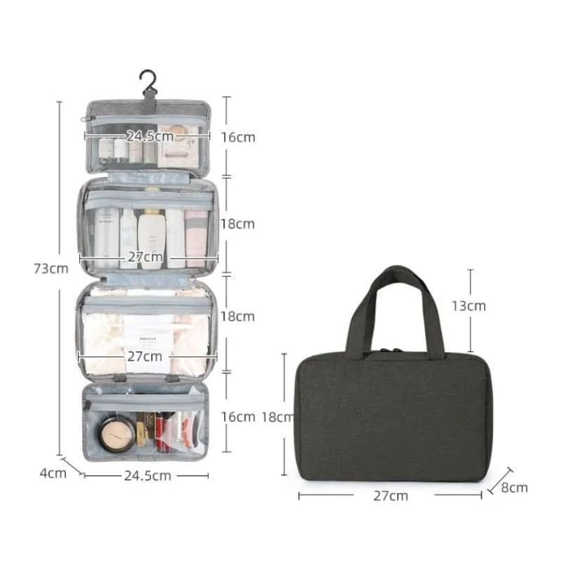 Cosmetic Organizer Compact Travel Design 4 Compartments