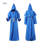 Costume Robe Hooded Floor-Length Adjustable Rope Belt