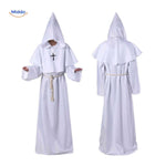 Costume Robe Hooded Floor-Length Adjustable Rope Belt