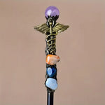 Costume Wand Clear Crystal Tip Decorative Finish