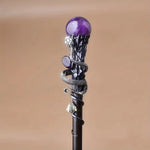 Costume Wand Clear Crystal Tip Decorative Finish