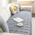 Couch Cover Plush Polyester Non-Slip Machine Washable
