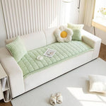 Couch Cover Plush Polyester Non-Slip Machine Washable