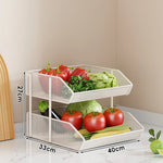 Countertop Fruit Organizer Metal Wire Space-Saving
