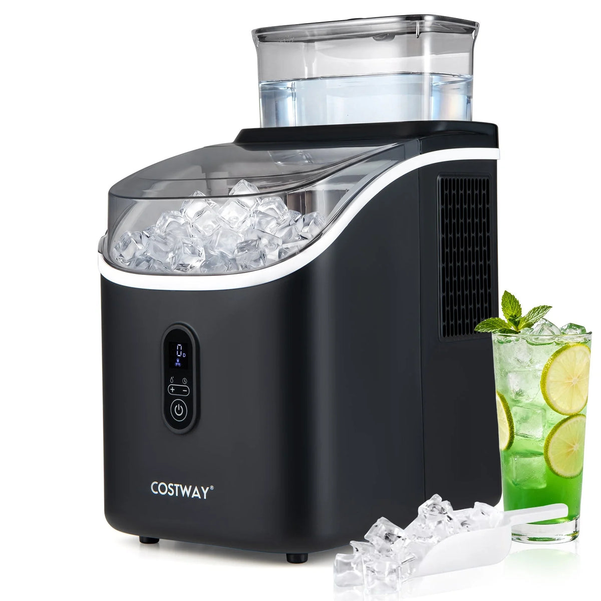 Countertop Ice Maker 13-Minute Cycles Self-Cleaning & Dual Fill