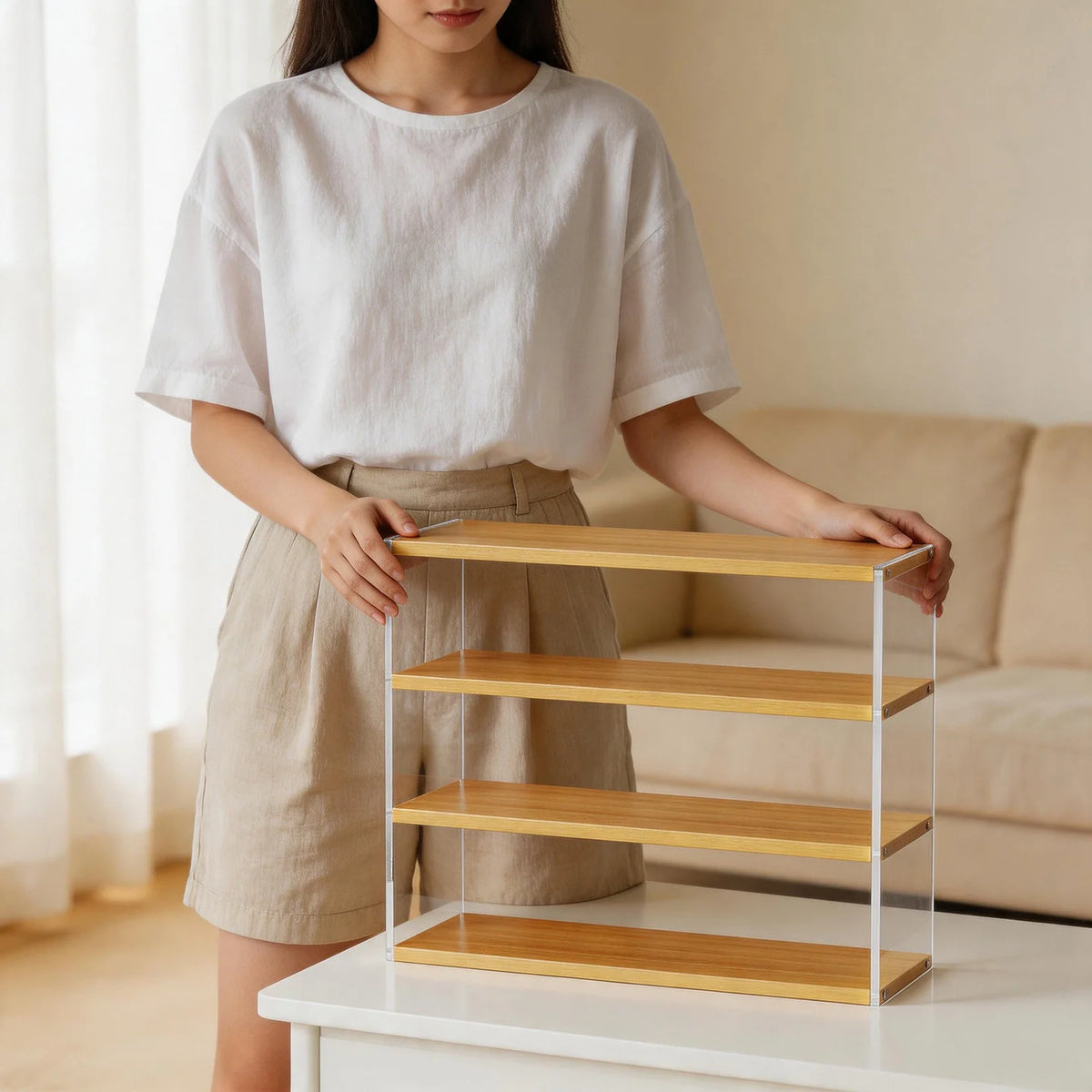Countertop Organizer Shelf Multi-Tier Space-Saving Open Storage