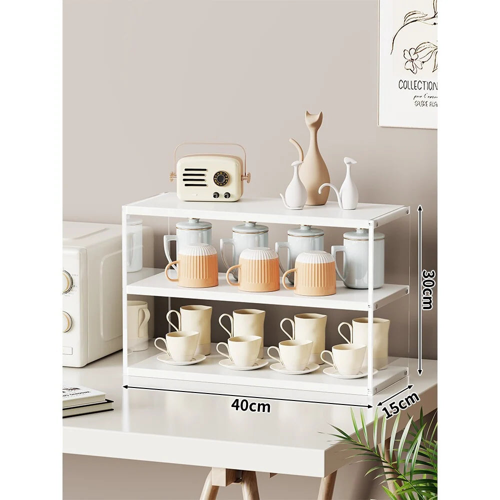 Countertop Organizer Shelf Multi-Tier Space-Saving Open Storage