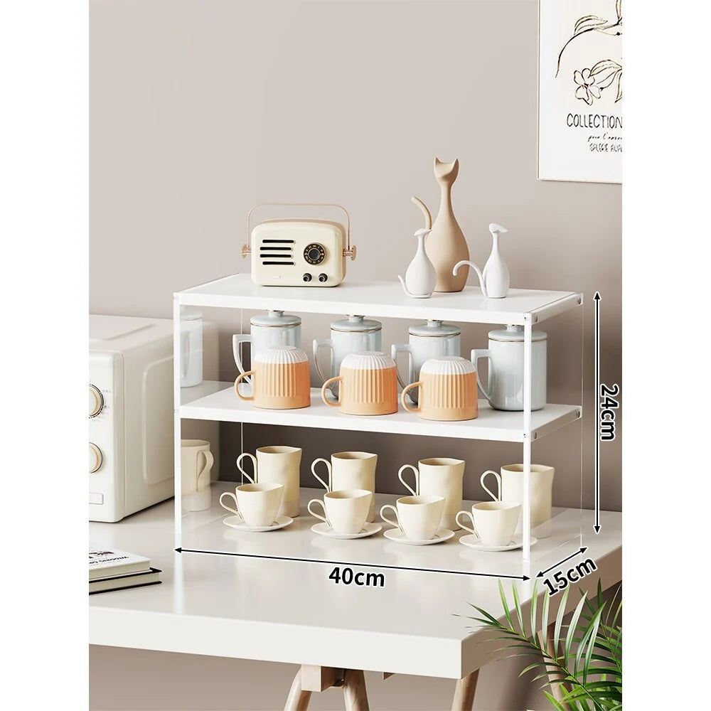 Countertop Organizer Shelf Multi-Tier Space-Saving Open Storage