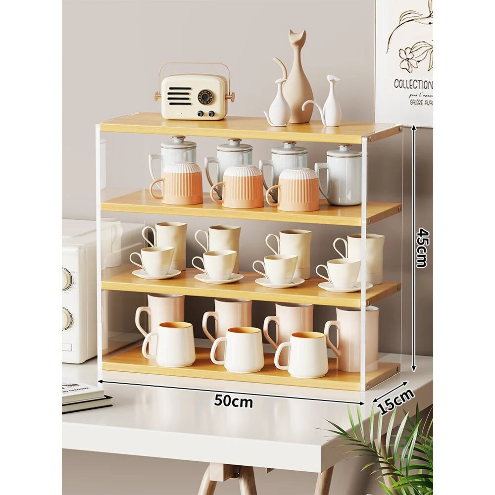 Countertop Organizer Shelf Multi-Tier Space-Saving Open Storage