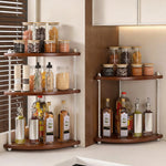 Countertop Storage Rack Corner Two-Tier Rust-Resistant Metal