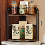 Countertop Storage Rack Corner Two-Tier Rust-Resistant Metal