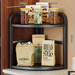 Countertop Storage Rack Corner Two-Tier Rust-Resistant Metal