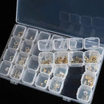 Craft Storage Box 28 Compartments Clear Plastic