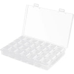 Craft Storage Box 28 Compartments Clear Plastic
