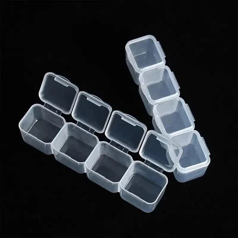 Craft Storage Box 28 Compartments Clear Plastic