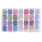 Craft Storage Box 28 Compartments Clear Plastic
