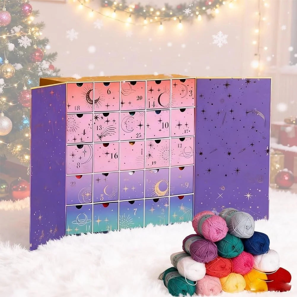 Crochet Advent Calendar 25 Drawers Yarn Tools & Patterns