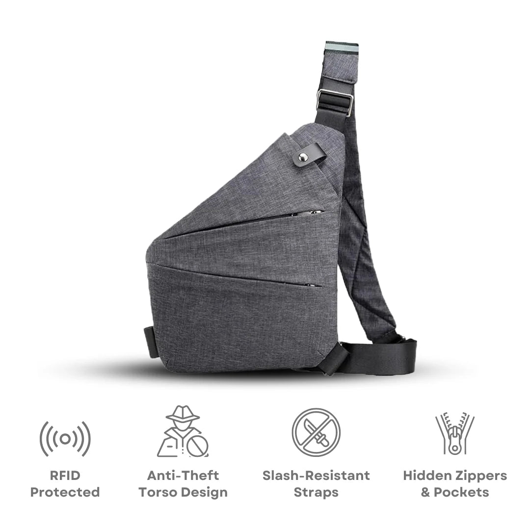 Crossbody Bag Anti-Theft RFID Blocking Water-Resistant