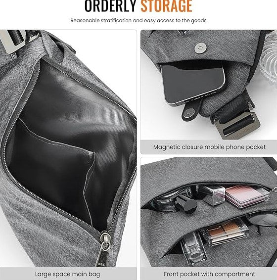 Crossbody Bag Anti-Theft RFID Blocking Water Resistant