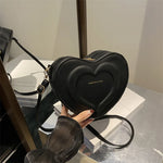 Crossbody Bag Heart-Shaped Adjustable Strap Daily Essentials Carrying