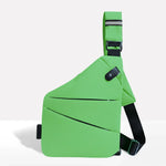 Crossbody Bag RFID-Blocking Cut-Resistant Strap Water-Repellent Polyester