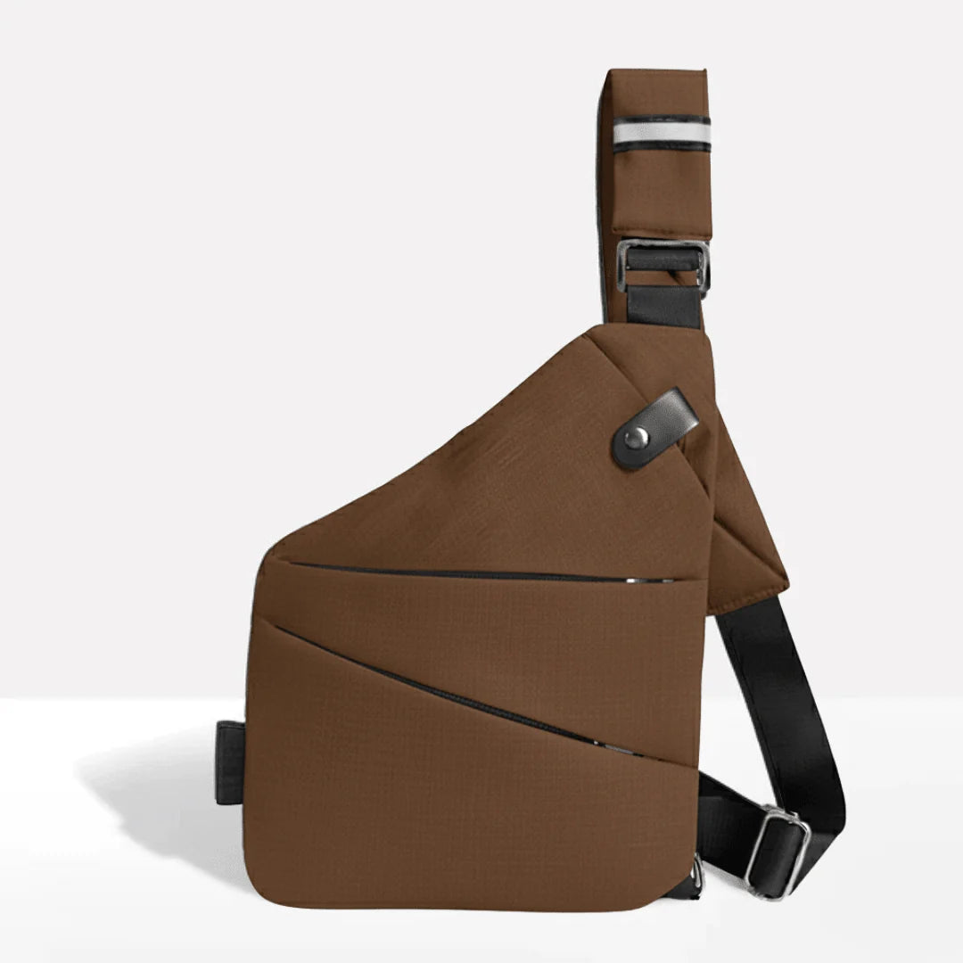Crossbody Bag RFID-Blocking Cut-Resistant Strap Water-Repellent Polyester