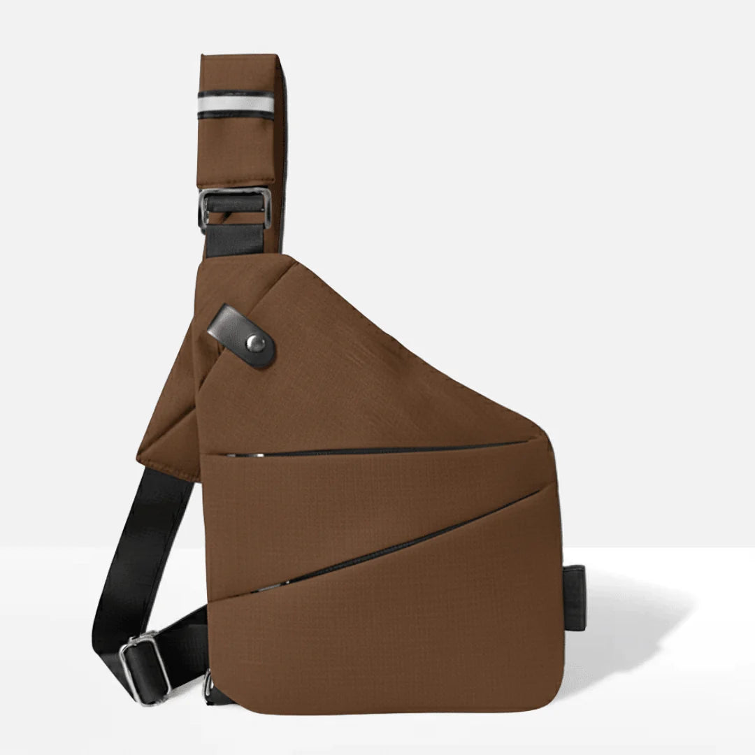 Crossbody Bag RFID-Blocking Cut-Resistant Strap Water-Repellent Polyester