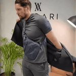 Crossbody Bag RFID-Blocking Cut-Resistant Strap Water-Repellent Polyester