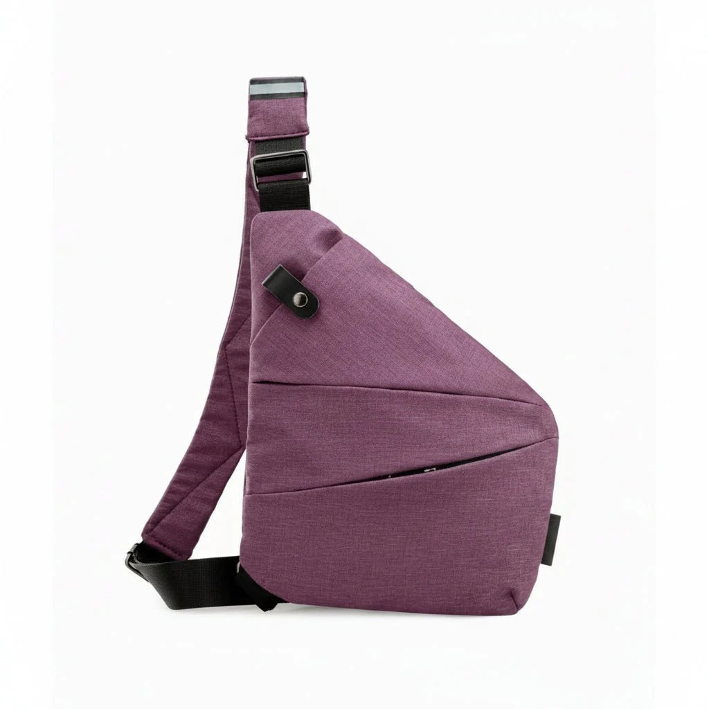 Crossbody Bag RFID-Blocking Cut-Resistant Strap Water-Repellent Polyester