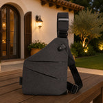 Crossbody Bag RFID-Protected Cut-Resistant Strap Water-Resistant Fabric