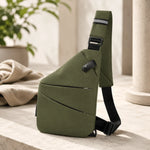 Crossbody Bag RFID-Protected Cut-Resistant Strap Water-Resistant Fabric