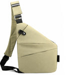 Crossbody Bag RFID-Protected Cut-Resistant Strap Water-Resistant Fabric
