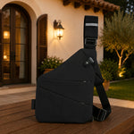 Crossbody Bag RFID-Protected Cut-Resistant Strap Water-Resistant Fabric