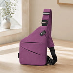Crossbody Bag RFID-Protected Cut-Resistant Strap Water-Resistant Fabric