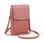 Crossbody Phone Bag RFID-Blocking Clear Touchscreen Window Fits 6.7-Inch Phones