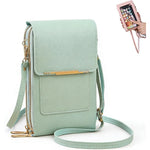 Crossbody Phone Bag RFID-Blocking Clear Touchscreen Window Fits 6.7-Inch Phones