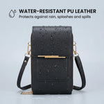 Crossbody Phone Bag RFID-Blocking Clear Touchscreen Window Fits 6.7-Inch Phones