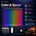 Curtain Lights RGB App-Controlled Music Sync Custom Patterns