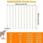 Curtain Lights USB Powered 8 Lighting Modes