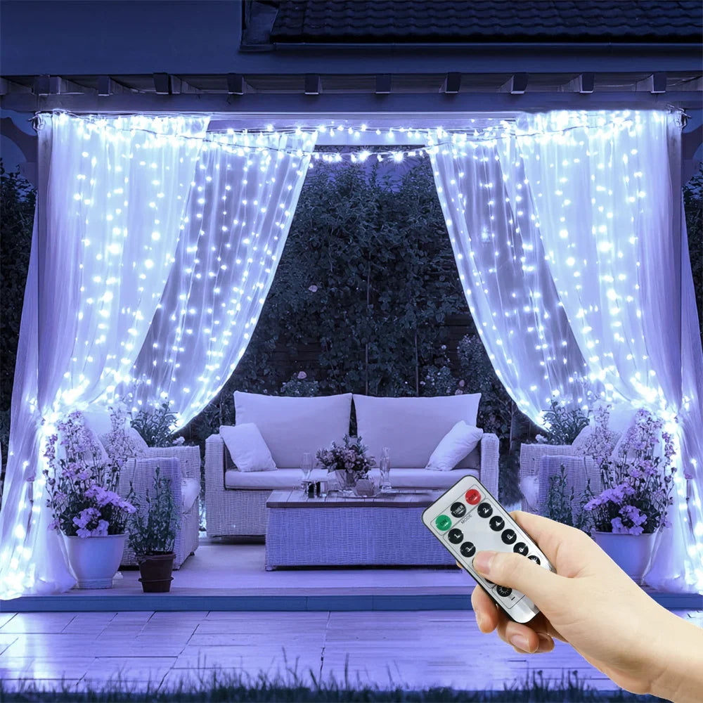 Curtain Lights USB Type-C Powered 8 Lighting Modes