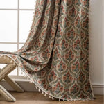 Curtain Panel French Floral Microfiber Light-Filtering