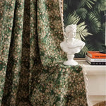 Curtain Panel French Floral Microfiber Light-Filtering