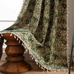 Curtain Panel French Floral Microfiber Light-Filtering