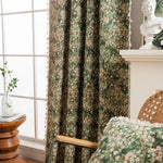 Curtain Panel French Floral Microfiber Light-Filtering