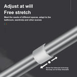 Curtain Tension Rod Stainless Steel Adjustable No-Drill Design Rust-Resistant