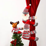 Curtain Tieback Festive Santa Durable Fabric & Universal Fit